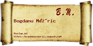 Bogdanu Móric névjegykártya